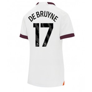Manchester City Kevin De Bruyne #17 Replika Udebanetrøje Dame 2023-24 Kortærmet